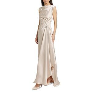Amsale Women’s Half Moon Asymmetric Satin GownUS 6 $695